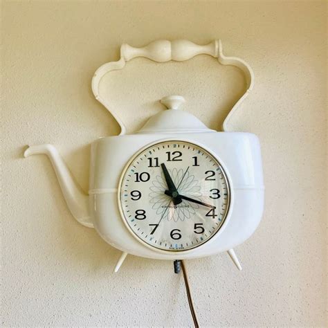 white vintage clock|unusual antique clocks.